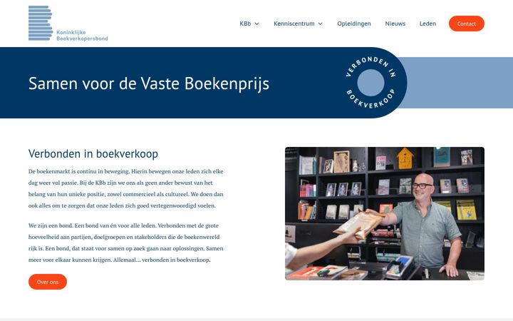 Snimka zaslona za boekbond.nl