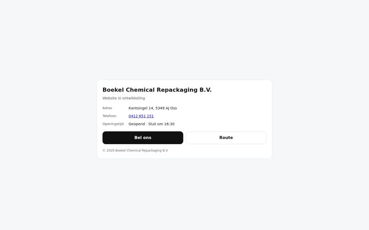 Screenshot of boekel-chemical.nl
