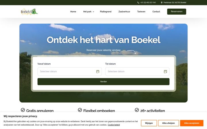 Skjámynd af boekelsven.nl