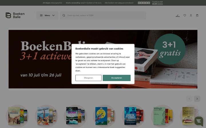 Screenshot of boekenbalie.nl