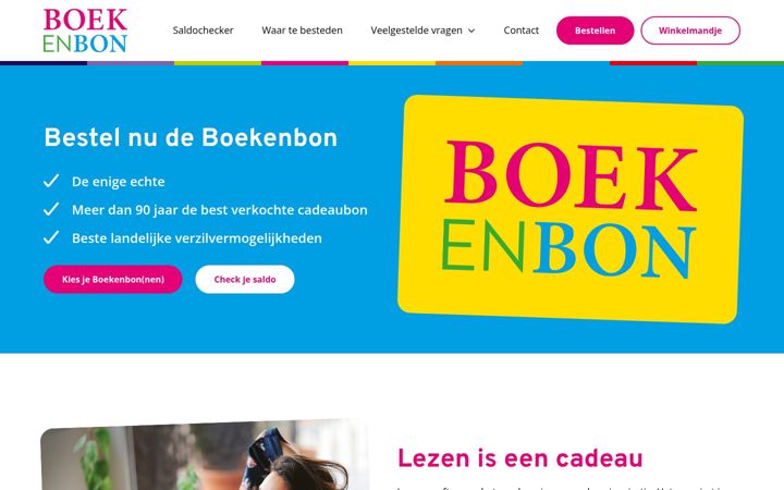 Screenshot of boekenbon.nl