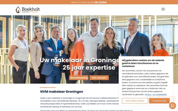 Captură de ecran a boekholt-partners.nl