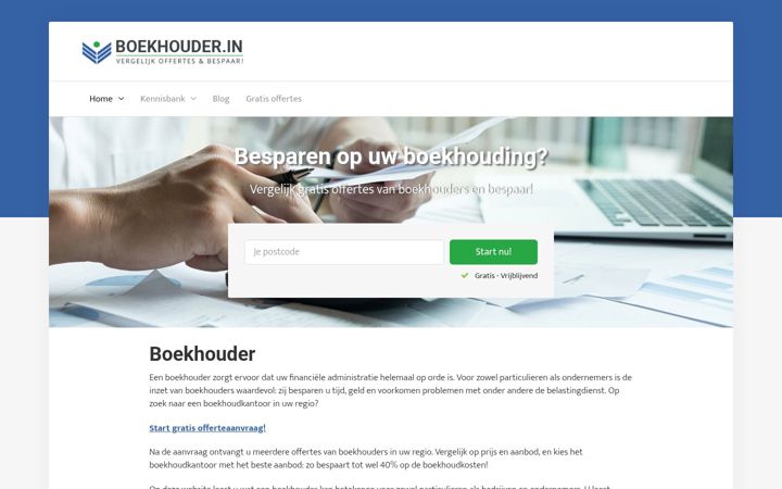 Screenshot of boekhouder.in