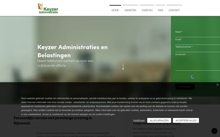 Screenshot of boekhoudspecialist.com