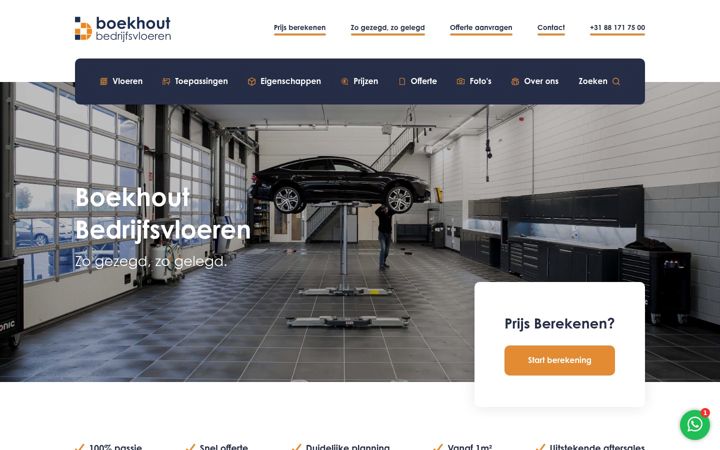 Screenshot of boekhoutvloeren.nl