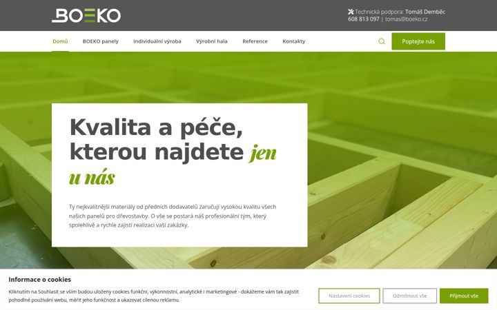 Screenshot of boeko.cz