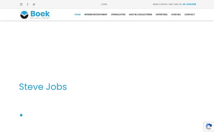 Screenshot of boekrecruitment.nl