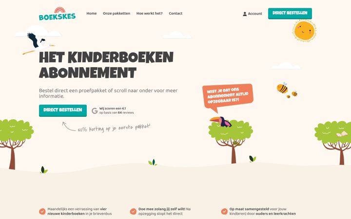 Screenshot of boekskes.nl