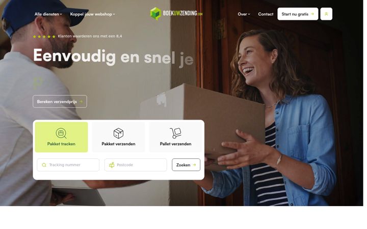 Screenshot of boekuwzending.com