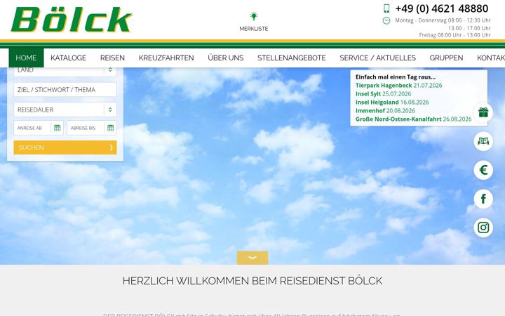 Screenshot of boelck.de