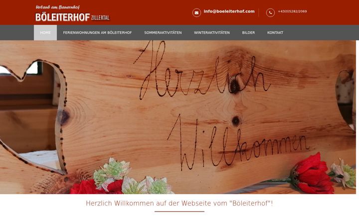 Screenshot of boeleiterhof.com