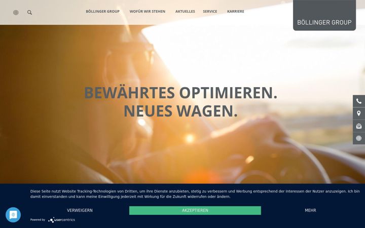 Screenshot of boellinger-group.com