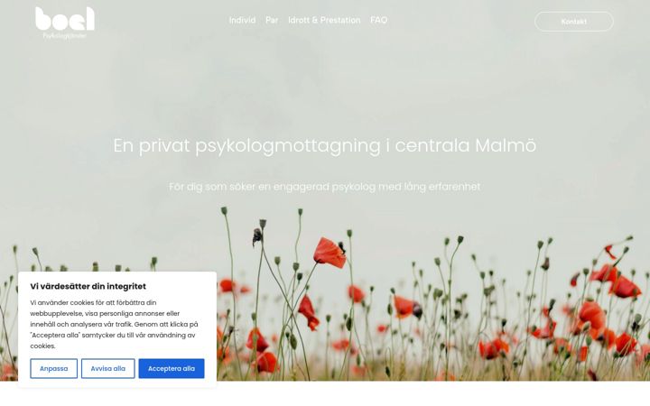 Screenshot of boelpsykologtjanster.se
