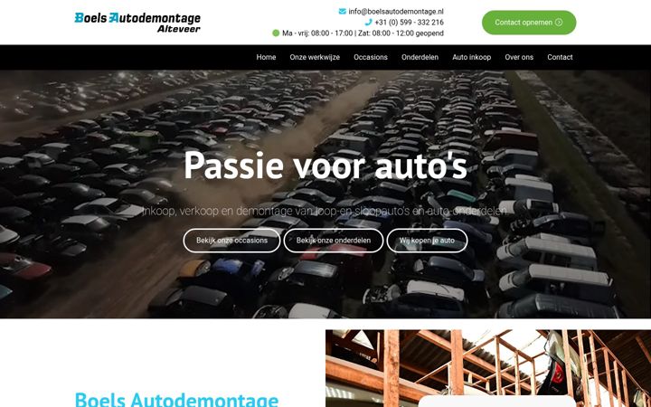 Captura de pantalla de boelsautodemontage.nl