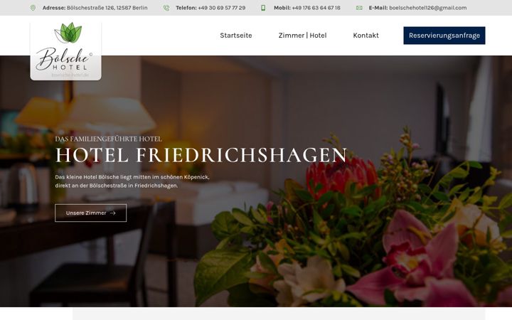 Screenshot von boelsche-hotel.de
