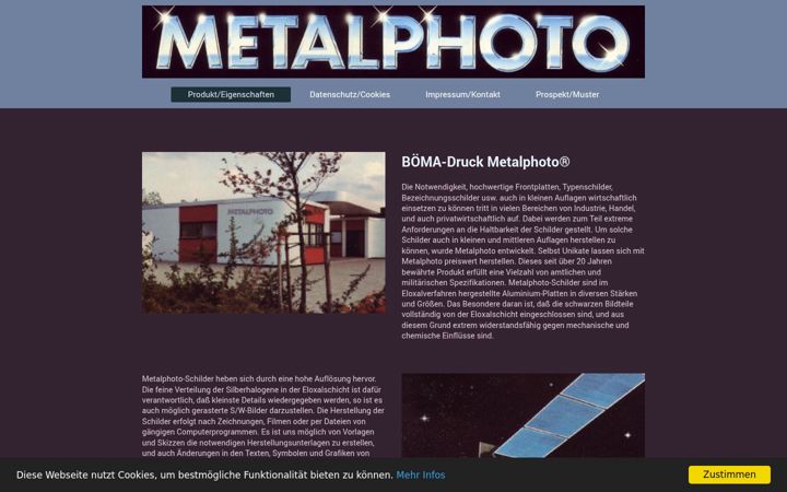 Screenshot of boema-druck.de