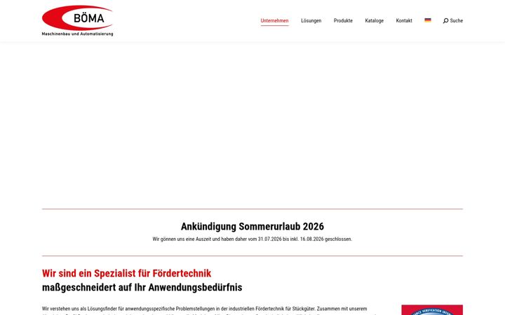 Screenshot von boema.at