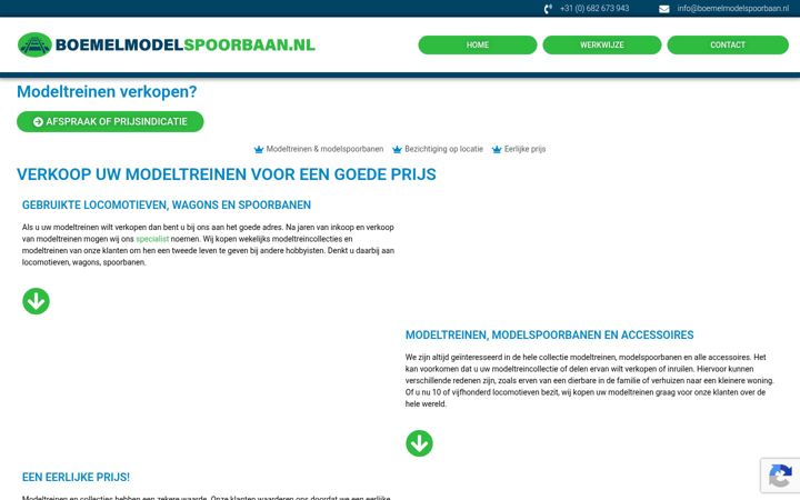 Screenshot von boemelmodelspoorbaan.nl