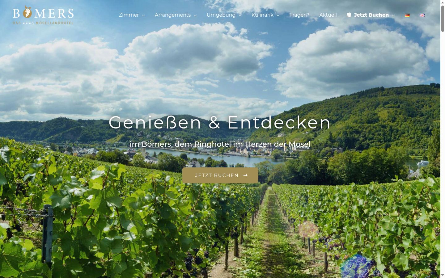 Screenshot des Einwilligungsbanners vor jeglicher Interaktion