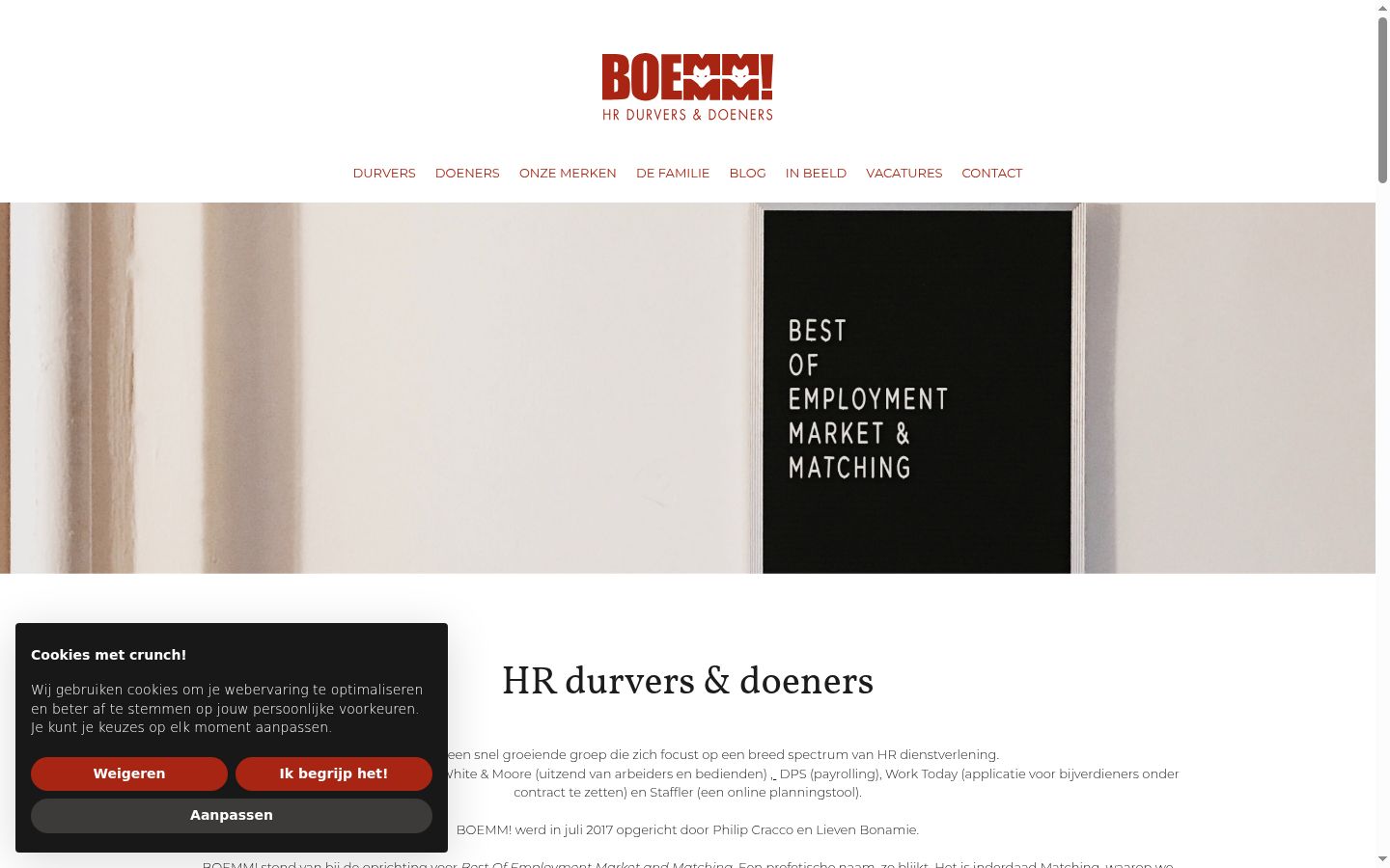 Screenshot van de toestemmingsbanner zoals getoond vóór enige interactie