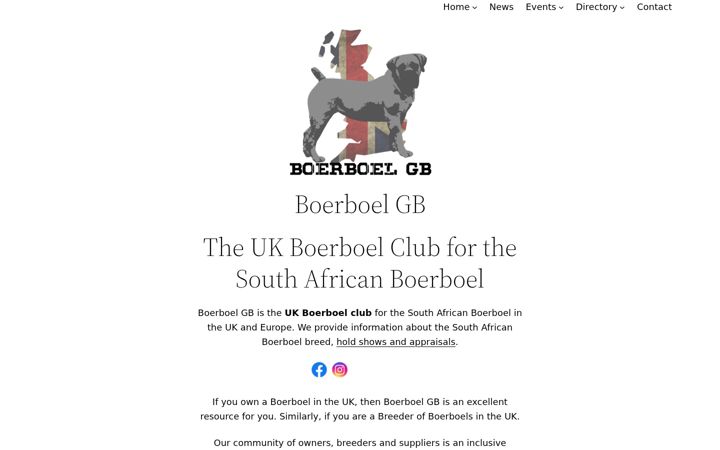 Screenshot von boerboelgb.com