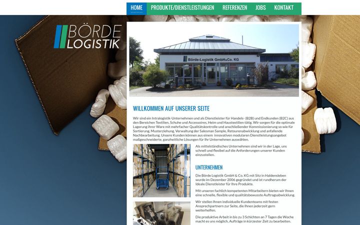 Screenshot of boerdelogistik.de