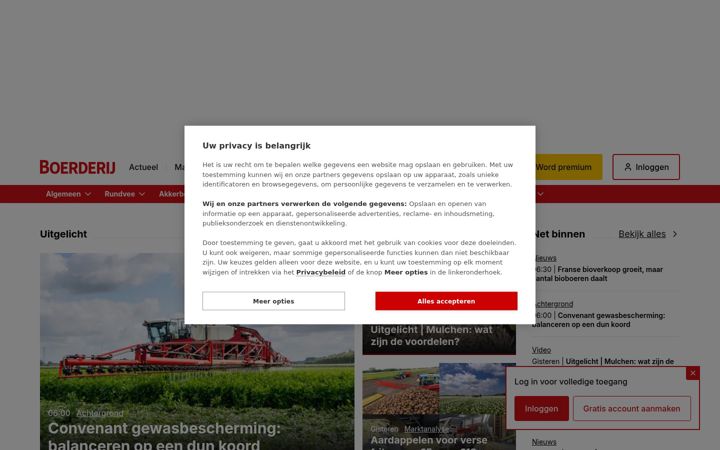 Screenshot of boerderij.nl