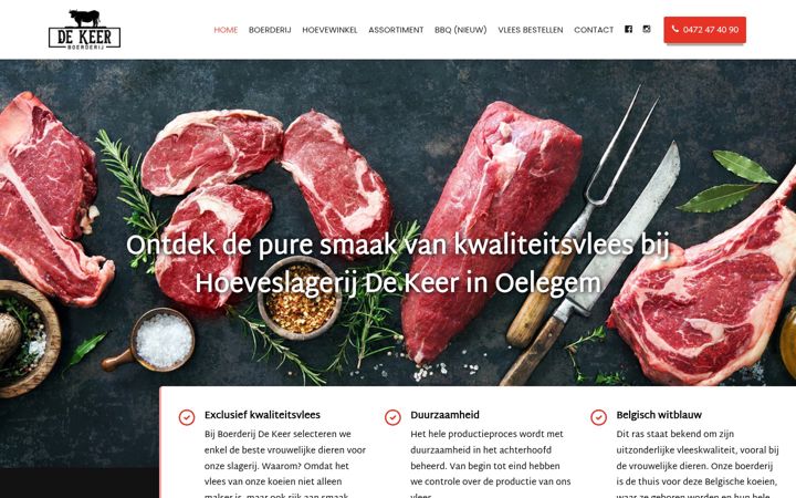 Screenshot of boerderijdekeer.be