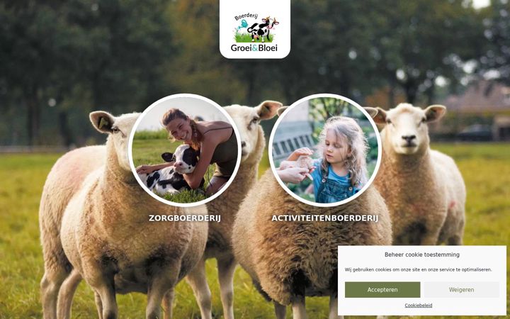 Screenshot von boerderijgroeienbloei.nl