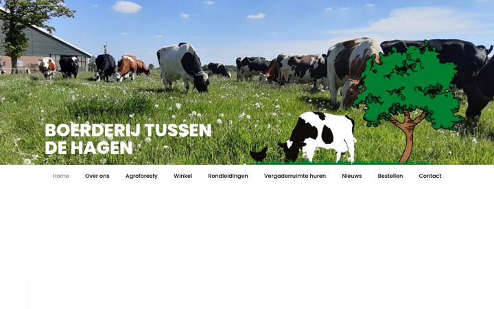 Screenshot von boerderijtussendehagen.nl