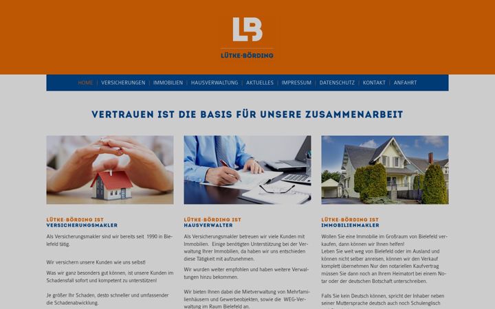 Screenshot of boerding.de