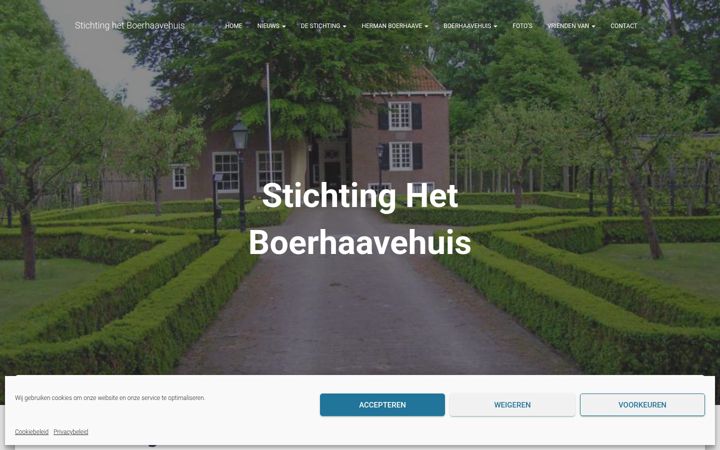 Captura de pantalla de boerhaavehuis.nl