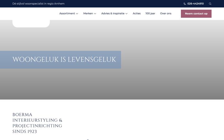 Captura de pantalla de boermawonen.nl