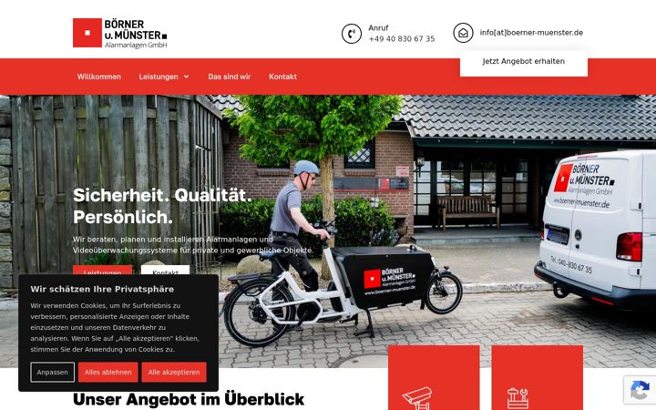 Screenshot of boerner-muenster.de
