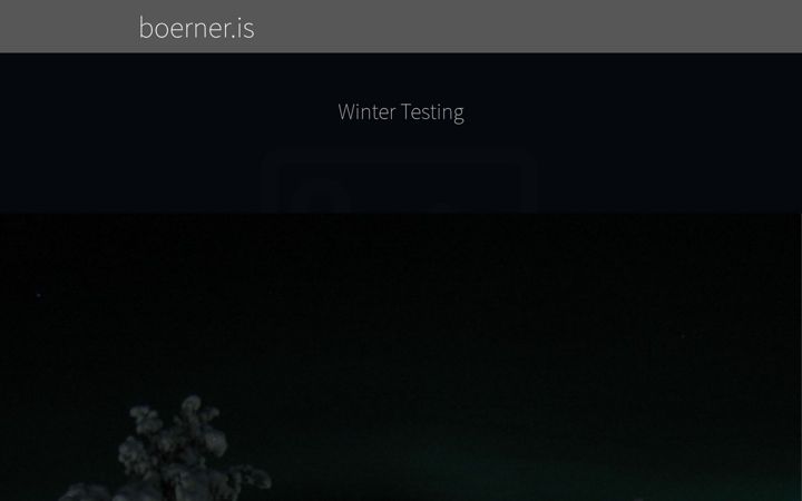 Screenshot of boerner.is
