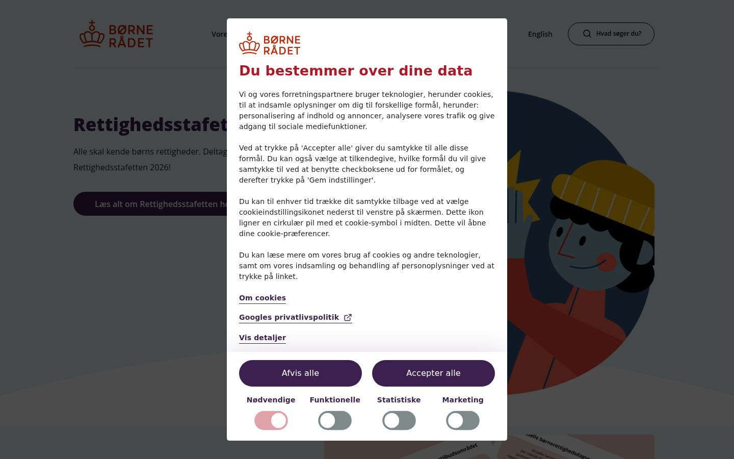 Skjámynd af samþykkisborðanum eins og hann birtist áður en nokkur samskipti fóru fram