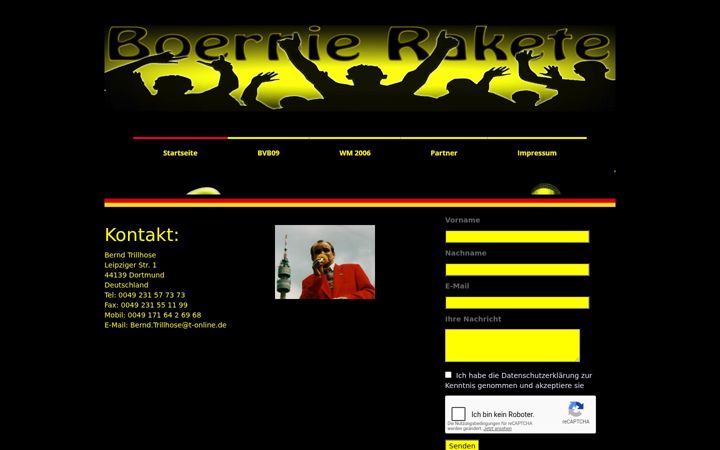 Captura de pantalla de boernie-rakete.de