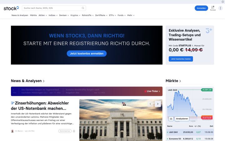 Skjermbilde av boerse-go.de