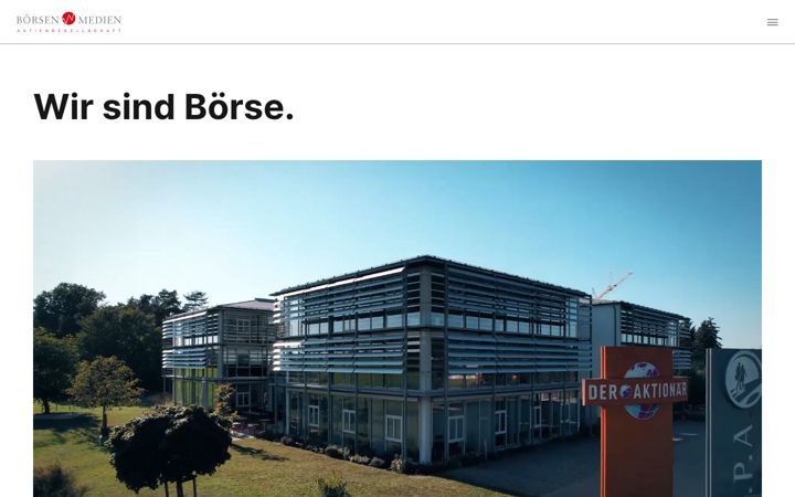 Screenshot of boersenmedien.com