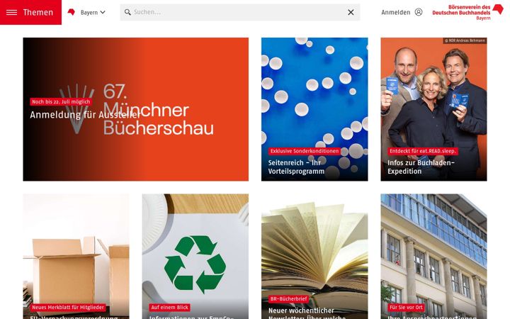 Screenshot of boersenverein-bayern.de