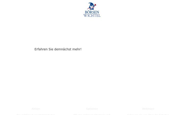 Screenshot of boersenwichtel.de