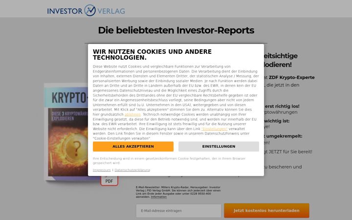 Screenshot of boersenwissen-aktuell.de