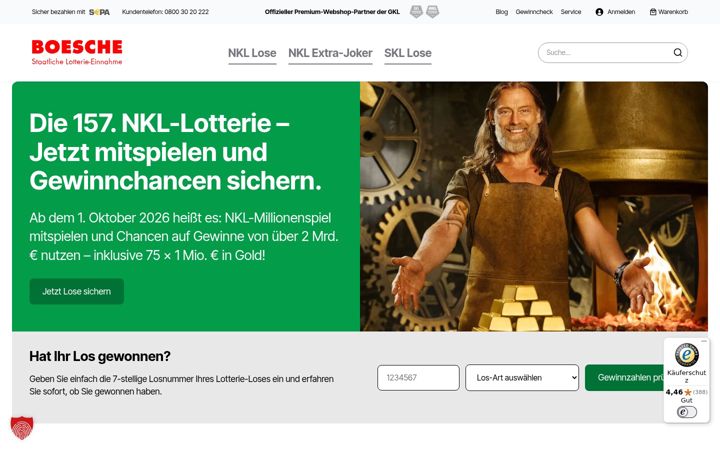 Screenshot of boesche.de