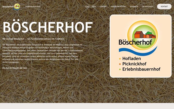 Screenshot of boescherhof.de