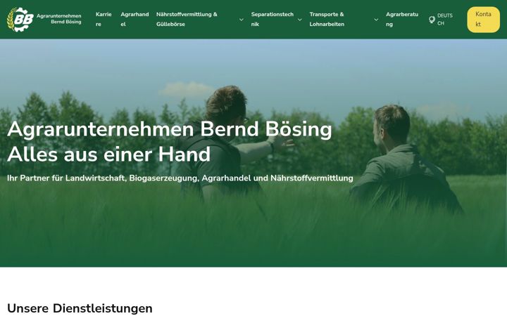 Screenshot of boesing-agrar.de