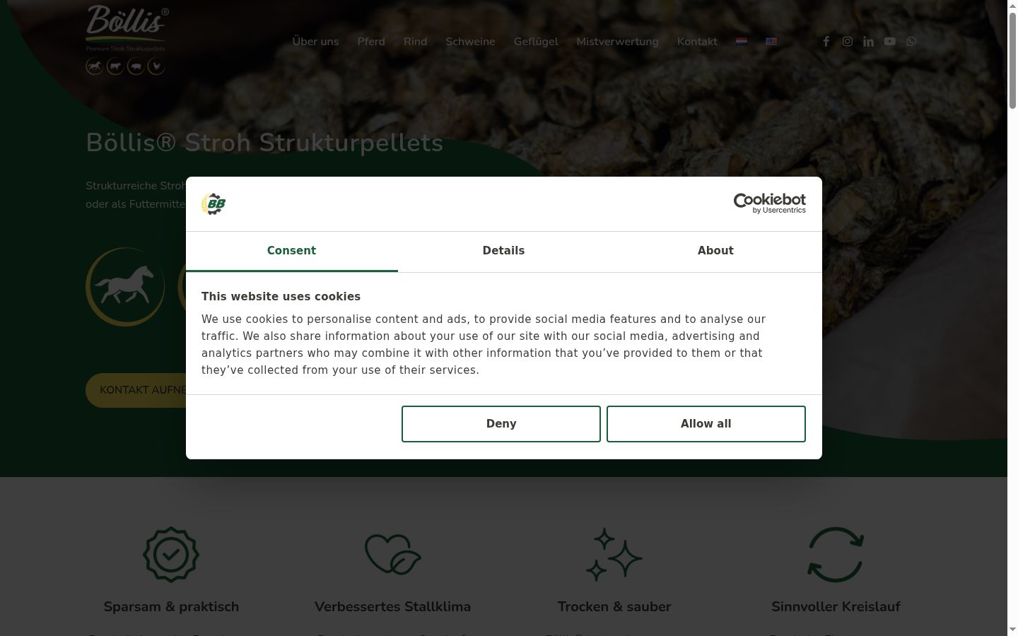Screenshot tal-banner tal-kunsens muri qabel kwalunkwe interazzjoni