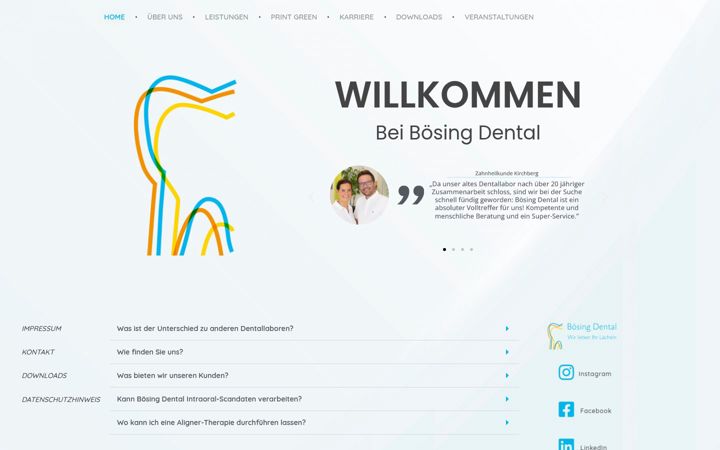 Screenshot of boesing-dental.de