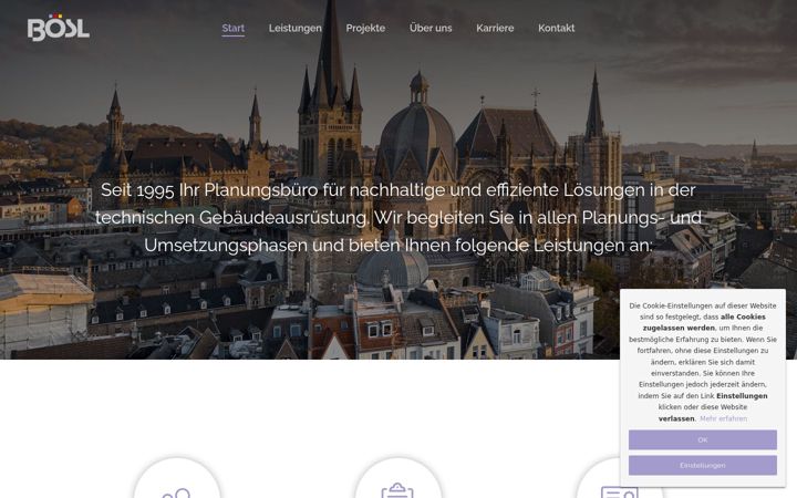 Screenshot of boesl.de