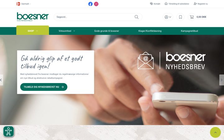 Képernyőkép: boesner.dk