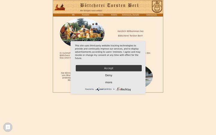 Screenshot of boettcherei.de
